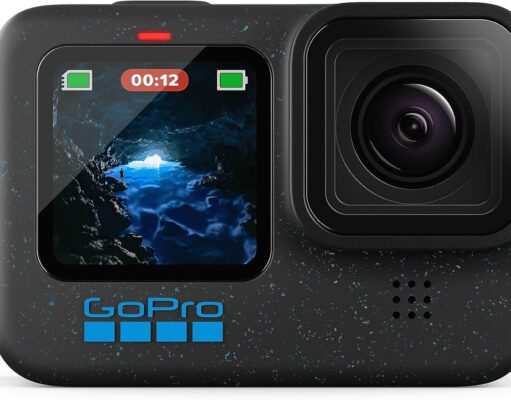 GoPro HERO12 Black – Waterproof Action Camera with 5.3K60 Ultra HD Video, 27MP Photos, HDR, 1/1.9″ Image Sensor, Live Streaming, Webcam, Stabilization
