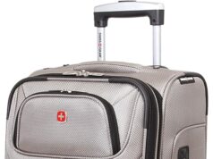 SwissGear Sion Softside Expandable Luggage, Pewter, Carry-On 21-Inch