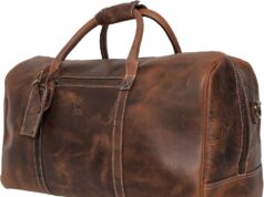 Handmade Leather Travel Duffel Bag – Airplane Underseat Carry On Bags by Rustic Town