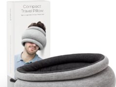 Ostrichpillow Light Commuting, Travel Pillow & Power Nap Pillow – Premium Comfort & Lightweight, Adjustable to Your Head, Small & Versatile