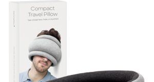 Ostrichpillow Light Commuting, Travel Pillow & Power Nap Pillow – Premium Comfort & Lightweight, Adjustable to Your Head, Small & Versatile