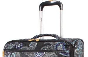 Lucas Designer Luggage Carry On Collection – Expandable 20 Inch Suitcase – Durable Small Ultra Lightweight Bag with 4-Rolling Spinner Wheels (Diva)