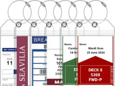 Luggage Tags for Cruise Ship Essentials for NCL, Princess, Carnival, Royal Caribbean and Celebrity Cruise Necessities by SEAVILIA