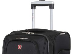SwissGear Sion Softside Expandable Luggage, Black, Carry-On 21-Inch