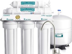 APEC Water Systems ROES-50 Essence Series Top Tier 5-Stage WQA Certified Ultra Safe Reverse Osmosis Drinking Water Filter System