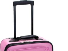 Rockland Fashion Softside Upright Luggage Set, Expandable, Pink, 2-Piece (14/19)