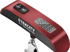 Etekcity Luggage Scale, Suitcase Weight Scale with Hook for Travel Essentials, Digital Portable Hand Hanging Weigher for Bag Tags, 110 Pounds, Heavy Duty, Battery Included