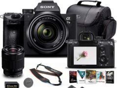 Sony Alpha a7 III Mirrorless Digital Camera with 28-70mm Lens (ILCE7M3K/B) + 64GB Memory Card + NP-FZ-100 Battery + Corel Photo Software + Case + External Charger + Card Reader + More (Renewed)