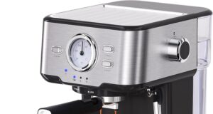 Gevi Espresso Machine High Pressure,Compact Super Automatic Espresso Machines with Milk Frother Steam Wand,Cappuccino,Latte Maker for Home,Espresso Maker, Gift for Coffee Lover, Dad or Mom