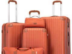 Luggage Sets 5 Piece Suitcases with Wheels, Suitcase Set ABS Hard Case Luggage with TSA Lock Spinner Wheels Durable Travel Luggage