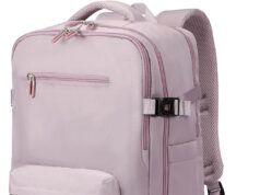 SHRRADOO Travel Laptop Backpack for Women, Casual Work Bag 17inch College High School Laptop Backpack Airline Approved Backpack Hiking Business Nurse Bag Casual Daypack for Weekender