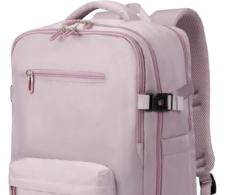 SHRRADOO Travel Laptop Backpack for Women, Casual Work Bag 17inch College High School Laptop Backpack Airline Approved Backpack Hiking Business Nurse Bag Casual Daypack for Weekender