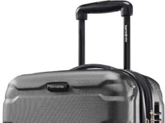 Samsonite Omni PC Hardside Expandable Luggage with Spinner Wheels, Carry-On 20-Inch, Black