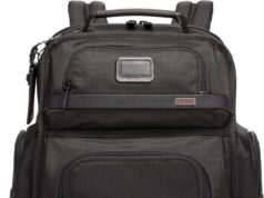 TUMI Alpha Brief Pack – 15-Inch Laptop Backpack – Business Backpack for Men & Women – Carry-On Laptop Bag – Black