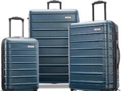 Samsonite Omni 2 Hardside Expandable Luggage with Spinners, Nova Teal, 3-Piece Set (CO/MED/LG)