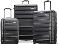 Samsonite Omni 2 Hardside Expandable Luggage with Duel Spinner Wheels, Midnight Black, 3-Piece Set (CO/MED/LG)