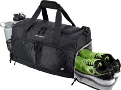 Ultimate Gym Bag 2.0: The Durable Crowdsource Designed Duffel Bag with 10 Optimal Compartments Including Water Resistant Pouch