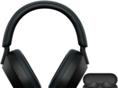 Sony WH-1000XM5 Wireless Noise Canceling Over-Ear Headphones (Black) Bundle Truly Wireless Earbuds with Up to 11 Hours Battery Life (Black) (2 Items)