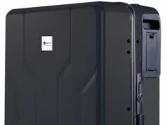 Smart Auto Follow Rideable Suitcase 33L, Lightweight Electric Luggage Scooter For Travel With Digital Lock, Waterproof And Lightweight