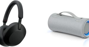 Sony WH-1000XM5 The Best Wireless Noise Canceling Headphones & SRS-XG300 X-Series Wireless Portable-Bluetooth Party-Speaker IP67