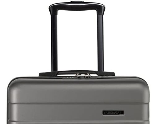 Anode 44L 55x40x20cm (22x16x8inch) Carry On Hand Luggage Suitcase – Lightweight, Hard Shell, 4 Wheels, 3 Digit Combination Lock (Graphite)