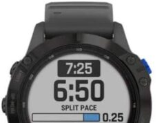 Garmin 010-02410-10 fenix 6 Pro Solar, Multisport GPS Watch with Solar Charging Capabilities, Advanced Training Features and Data, Black with Slate Gray Band