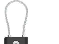 Belkin Apple AirTag Secure Holder with Wire Cable – Durable, Scratch-Resistant AirTag Case w/ Allen Key Locking System, Protective AirTag Keychain Accessory for Keys, Luggage, Pets, & More – Black