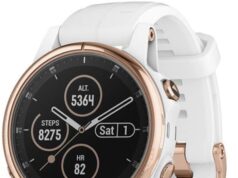 Garmin Fenix 5s Plus, Smaller-Sized Multisport GPS Smartwatch, Features Color TOPO Maps, Heart Rate Monitoring, Music and Garmin Pay, White/Rose Gold (Renewed)