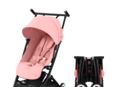 Cybex Libelle 2 Travel pockit Baby Stroller – Lightweight Carry-On Travel Stroller for Airplane with One-Hand Recline, Compatible with CYBEX Car Seats, Candy Pink