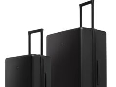 LEVEL8 Luggage Sets 2 Piece, 20/28 inch Hardshell Suitcases Sets, Lightweight Luminous Textured Hardside with Spinner Wheels, Tsa Lock, 2-Piece Set (20/28), Black