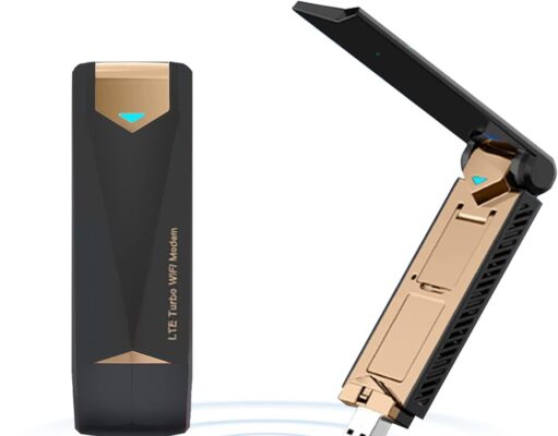 4G LTE USB Modem Dongle Router with WiFi Hotspot, High Speed 4G Modem Wireless Internet WiFi Hotspot Router Unlocked Portable Support 4G FDD:B2/B4/B5/B12/B17 for PC Desktop Laptop Tablet