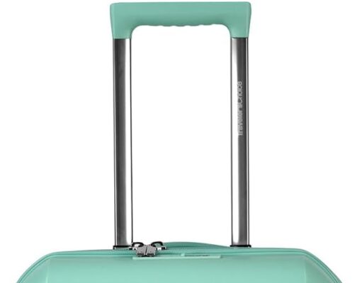 Traveler’s Choice Pagosa Indestructible Hardshell Expandable Spinner Luggage, Mint, Carry-on