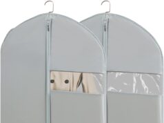 Garment Bags for Travel, 50” Garment Bags for Hanging Clothes, Suit bag (Set of 2, 23.3” X 50”)