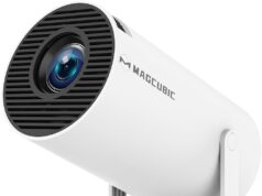 Auto Keystone Mini Portable Projector, 4K/260 ANSI Smart Projector with WiFi 6 BT 5.0, Screen Adjustment, 180 Degree Rotation, Home Video Projector Built-in Android 11.0 OS