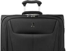Travelpro Maxlite 5 Softside Expandable Checked Luggage with 4 Spinner Wheels, Lightweight Suitcase, Men and Women, Black, Checked Large 29-Inch