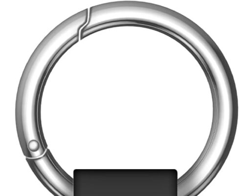 Compatible with AirTag Case Keychain Air Tag Holder Silicone AirTags Key Ring Cases Tags Chain Apple AirTag GPS Item Finders Accessories,Black