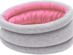 Ostrichpillow Light Commuting, Travel Pillow & Power Nap Pillow – Premium Comfort & Lightweight, Adjustable to Your Head, Small & Versatile