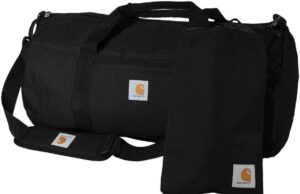 Carhartt Trade Series 2-in-1 Packable Duffel with Utility Pouch, Black, Medium (21.5-Inch)