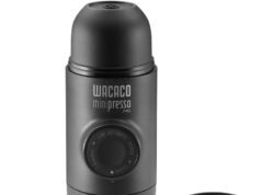 WACACO Minipresso NS, Portable Espresso Machine, Compatible Original NS Capsules, Travel Coffee Maker, Manually Operated from Piston Action