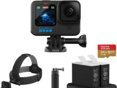 GoPro HERO12 Black Camera Bundle: Waterproof Action Cam with Dual Battery Charger, 2x Enduro Batteries, Adventure Kit, and 64GB Micro SD Card for Extended Adventure Recording