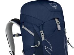 Osprey Talon 33L Men’s Hiking Backpack with Hipbelt, Ceramic Blue, S/M