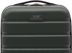 Wrangler Hardside Carry-on Spinner Luggage, Deep Depth, 20-Inch
