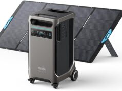 Anker SOLIX F3800 Portable Power Station with 400W Solar Panel, 3840Wh LiFePO4 Battery, 6000W AC output with 120V/240V, Solar Generator for Home Use, RV, Emergencies, Power Outages, Outdoor Camping