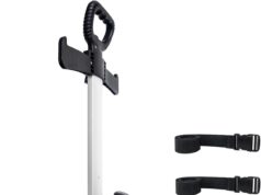 Backpack Trolley, Wheeled Cart with Noiseless Large Wheels Aluminium Alloy Folding Hand Truck with Luggage Strap for Backpacks Luggage cart,Rolling Backpack Dolly