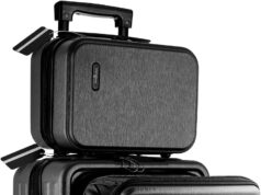 22 Inch Carry On Luggage 22x14x9 Airline Approved, Carry On Suitcase with Wheels, Hard-shell Carry-on Luggage, Durable Luggage Carry On, Black Small Suitcase with Cosmetic Carry On Bag