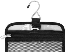 Relavel Hanging Toiletry Bag TSA Approved Clear Toiletry Bag for Women and Men 2 in 1 Removable TSA Liquids Travel Bag Waterproof Carry On Airline 3-1-1 Compliant Bag Quart Sized Luggage Pouch (Clear)