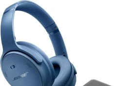 Bose QuietComfort Wireless Noise Cancelling Headphones, Bluetooth Over Ear Headphones Bundle with Green Extreme Wireless Portable Charger, Cypress Green (Blue Dusk)