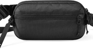 tomtoc 1.5L Sling Bag with RFID Blocking, Crossbody Bag Minimalist Chest Shoulder Pack for Men and Women, Water-resistant Lightweight Carry Casual Bag for Travel, Daily Use