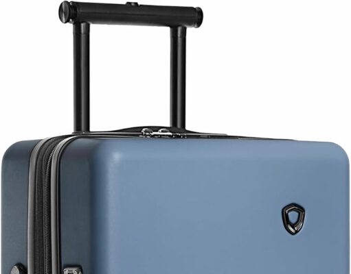 Traveler’s Choice Markham Hardside Expandable Luggage with Double Spinner Wheels, Carry-On 21-Inch Suitcase, Navy