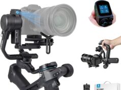 FeiyuTech SCORP 2 Gimbal Stabilizer for DSLR and Mirrorless Camera, Integrated Al Tracking Sensor, 3-Axis Camera Stabilizer for Sony Canon Panasonic Nikon, 2.5kg Payload Touch Screen Vertical Shooting
